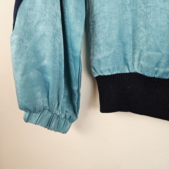 A.CALIN by flying tomato Colorblock Bomber jacket Retro boho - Picture 9 of 10